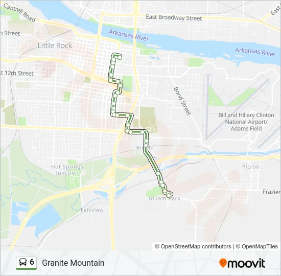 6 Bus Line Map