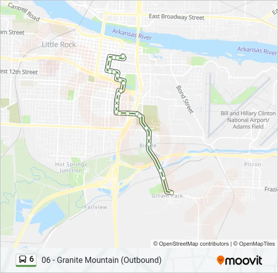 6 Bus Line Map