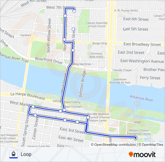 BLUE LINE STREETCAR Streetcar Line Map