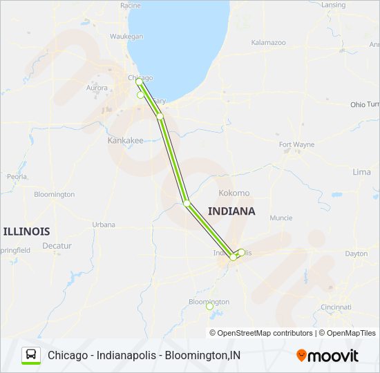 FLIXBUS 2515 Bus Line Map