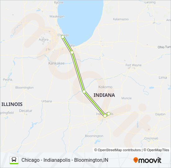 FLIXBUS 2515 Bus Line Map