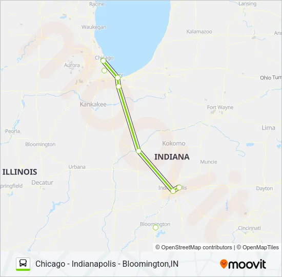 FLIXBUS 2515 Bus Line Map