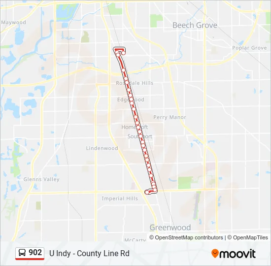 902 Bus Line Map