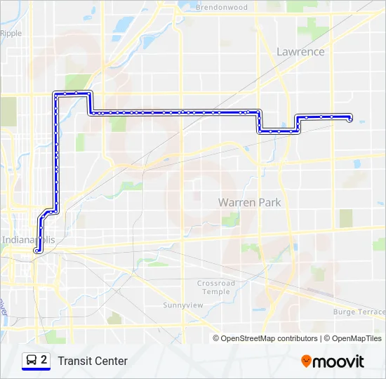 2 Bus Line Map