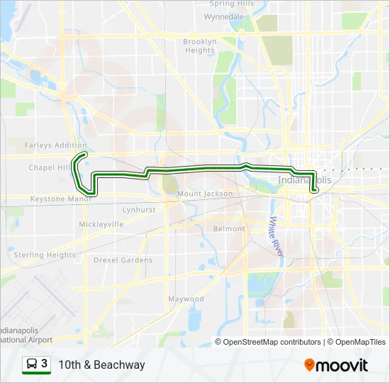 3 Bus Line Map
