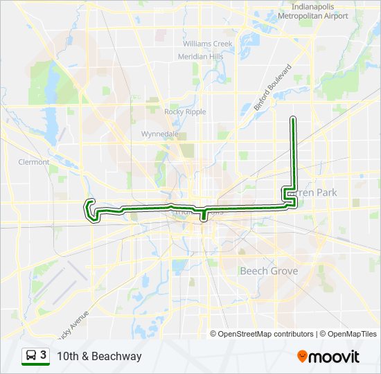 Mapa de 3 de autobús