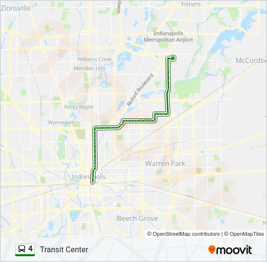 4 Bus Line Map