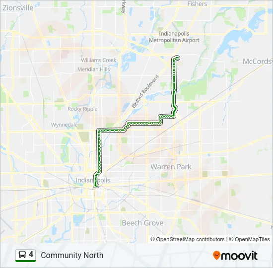 4 Bus Line Map