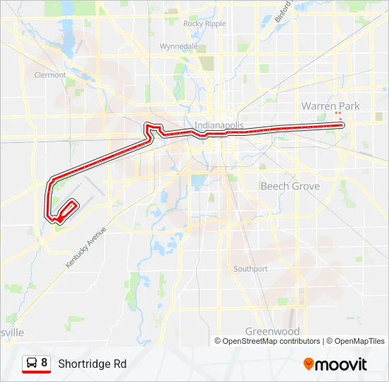 8 Bus Line Map