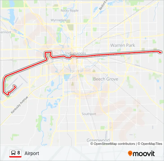 8 Bus Line Map
