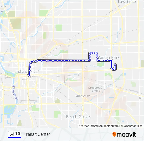 10 Bus Line Map