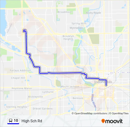 10 Bus Line Map