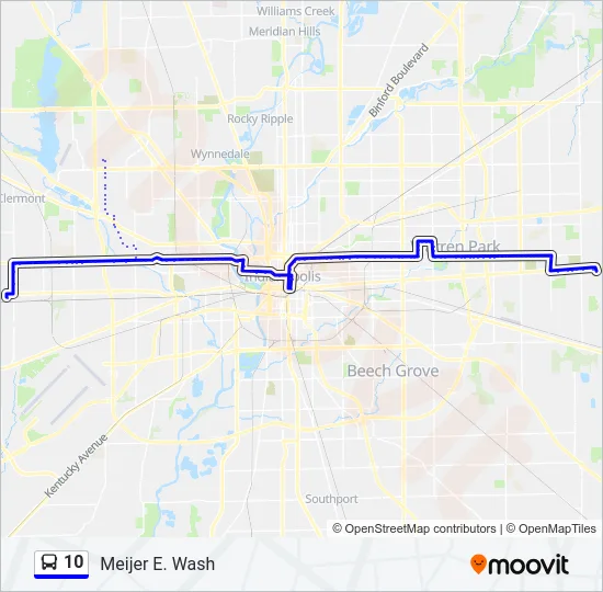 10 Bus Line Map