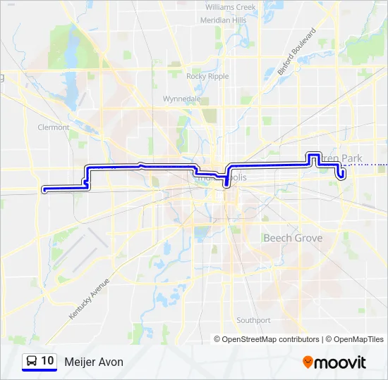 10 Bus Line Map