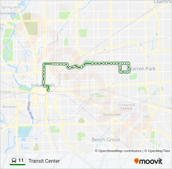 11 Bus Line Map
