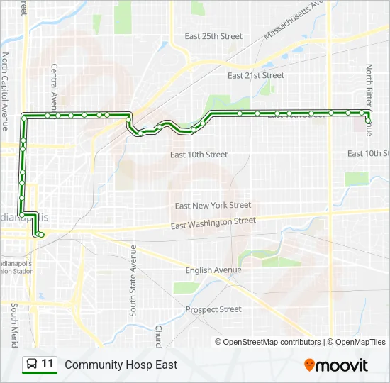 11 Bus Line Map