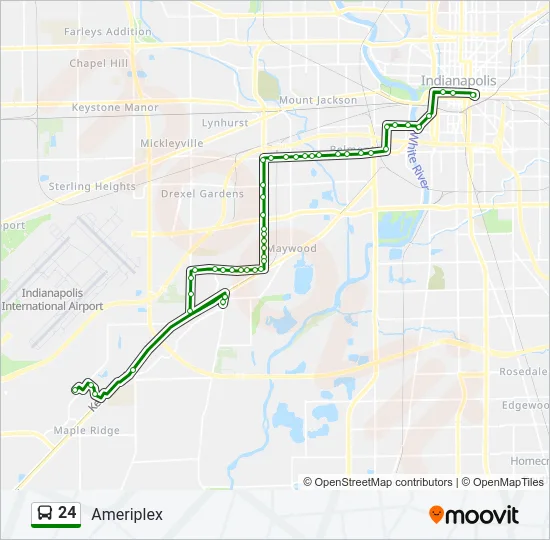 24 Bus Line Map