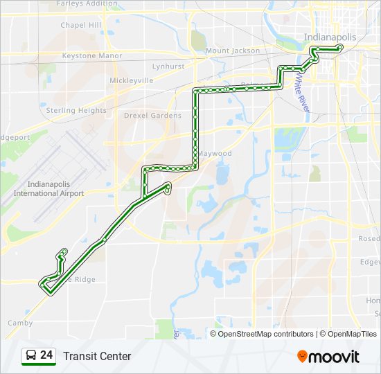 Mapa de 24 de autobús