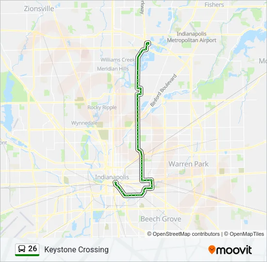 26 Bus Line Map