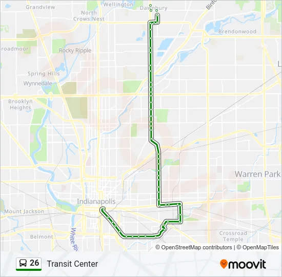 26 Bus Line Map