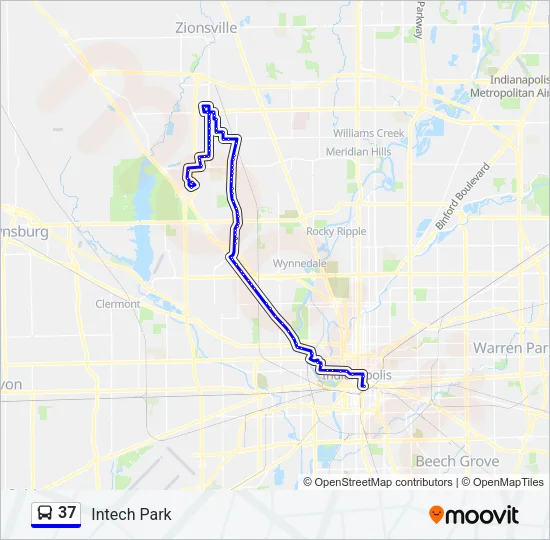 37 Bus Line Map