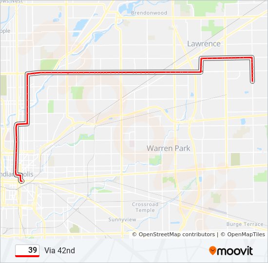 39 bus Line Map