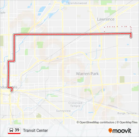 39 Bus Line Map
