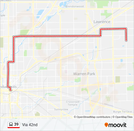 39 Bus Line Map