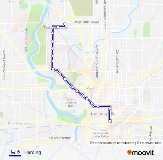 6 Bus Line Map