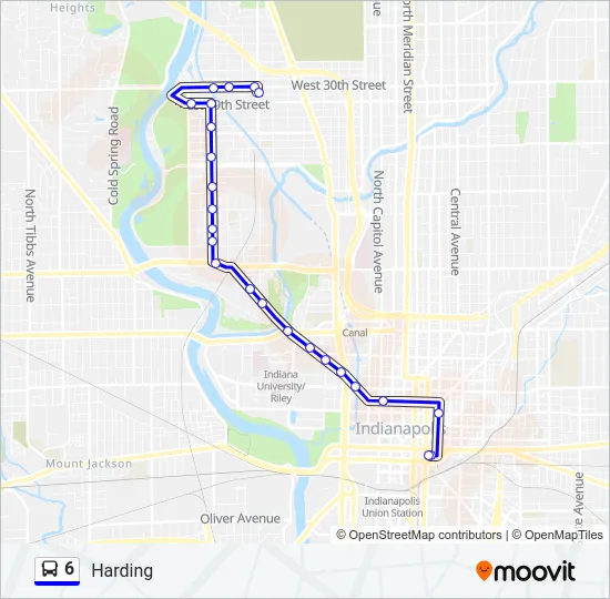 6 Bus Line Map