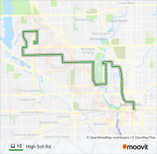 15 Bus Line Map