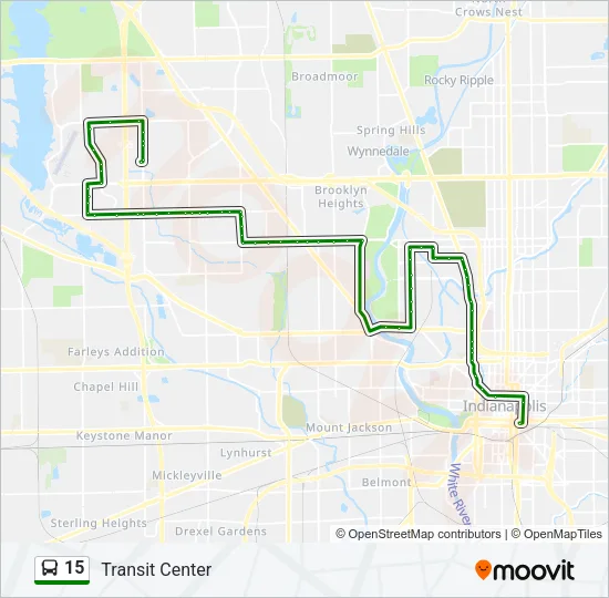 15 Bus Line Map