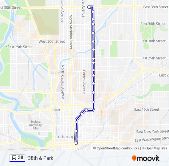 38 Route: Schedules, Stops & Maps - 38th & Park (Updated)