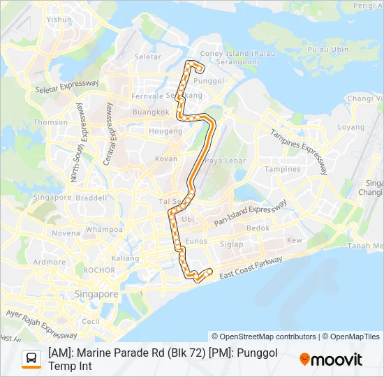 公交43E路的线路图