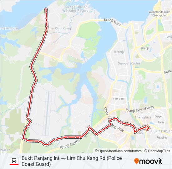 975C bus Line Map