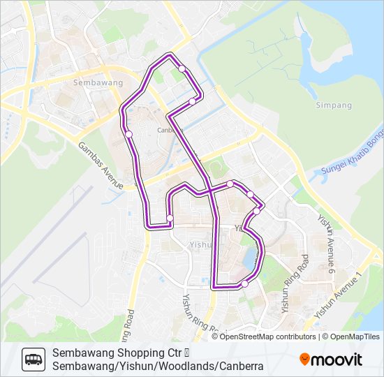 SSC SHUTTLE bus Line Map