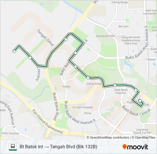 公交992A路的线路图