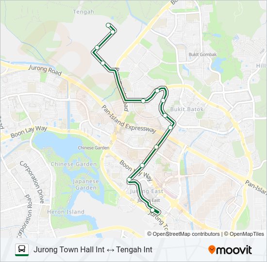 870 Bus Line Map