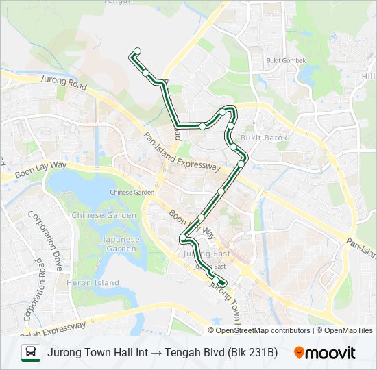 870A bus Line Map