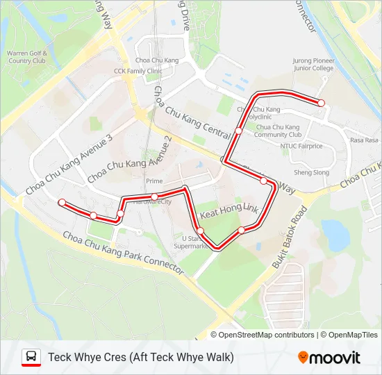 公交983M路的线路图