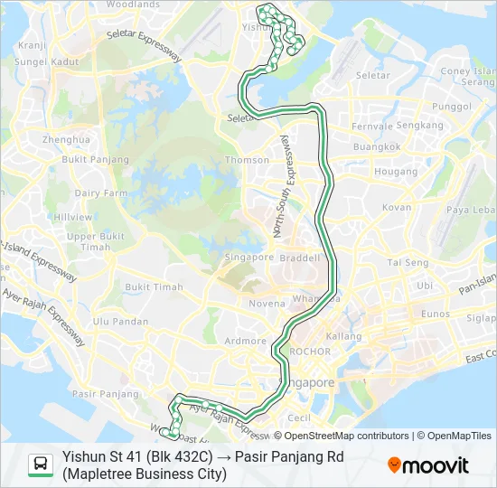 公交YM 1路的线路图