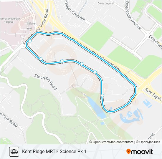 SCIENCE PARK 1 SHUTTLE Bus Line Map