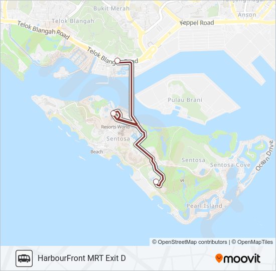 SOFITEL SENTOSA HOTEL SHUTTLE Bus Line Map