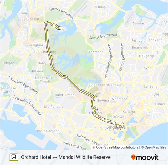 MANDAI CITY EXPRESS Bus Line Map
