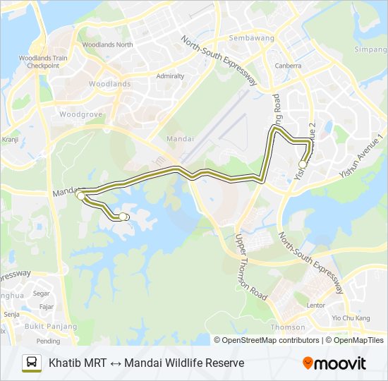 mandai khatib shuttle Route: Schedules, Stops & Maps - Mandai Wildlife ...