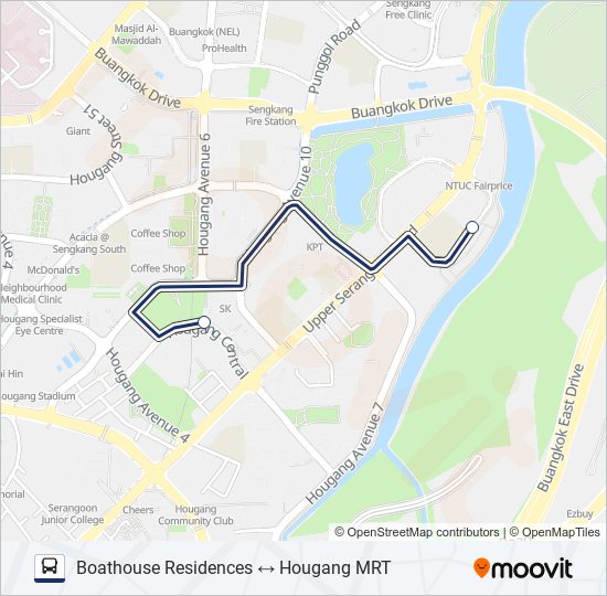 BOATHOUSE RESIDENCES SHUTTLE bus Line Map