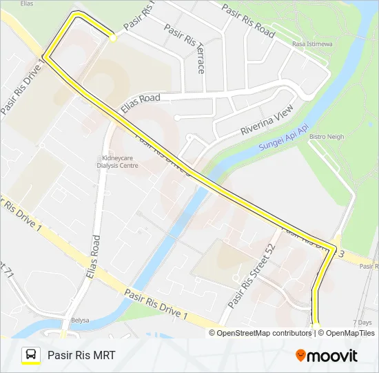 公交OFS SHUTTLE BUS路的线路图
