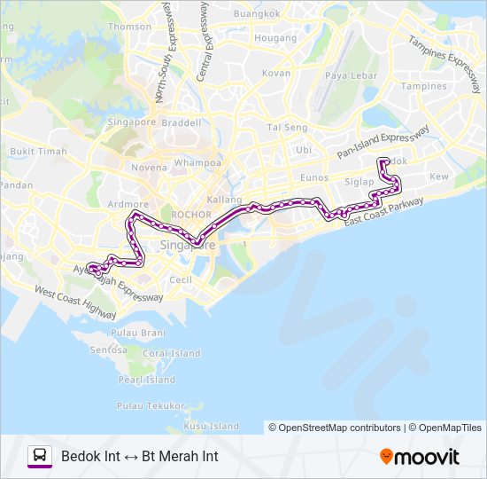 16M Bus Line Map