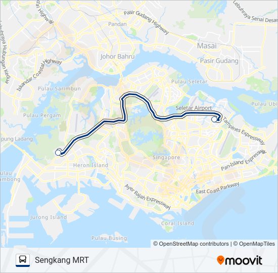 HEARTLAND SHUTTLE FROM NTU Bus Line Map