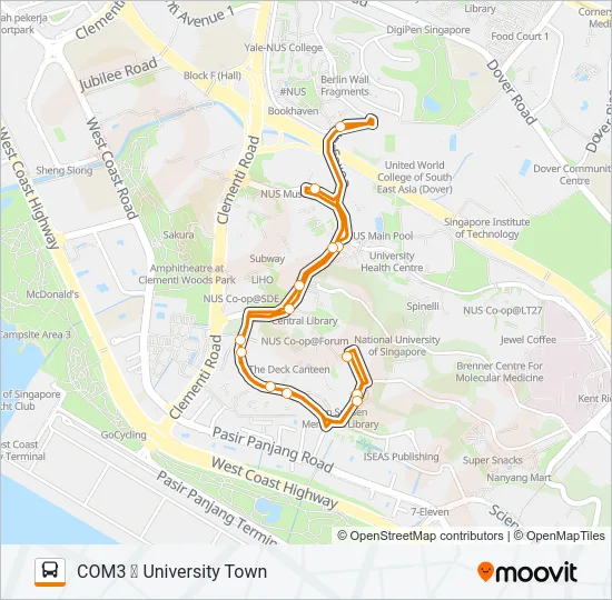 公交D1路的线路图